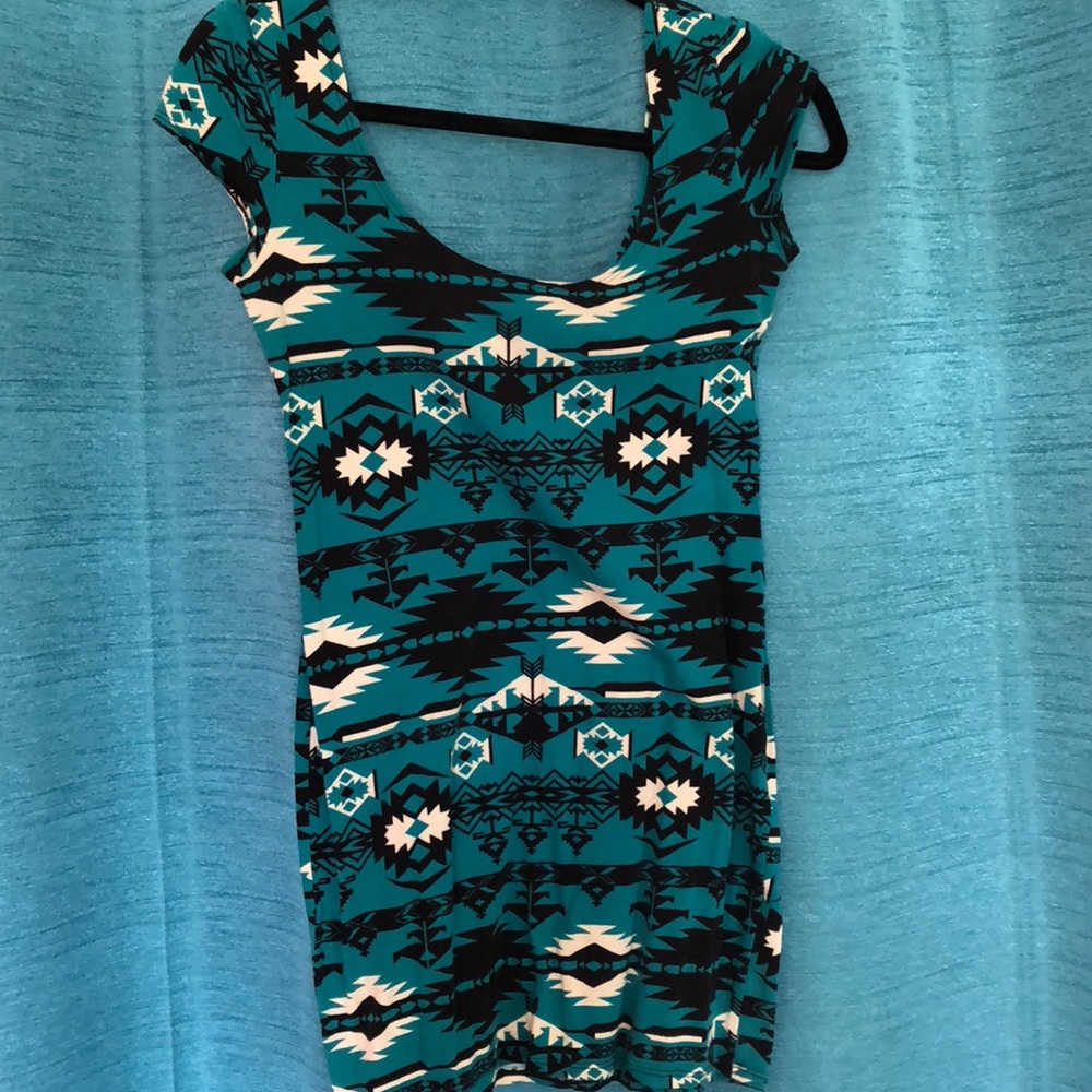 Bodicon tribal dress